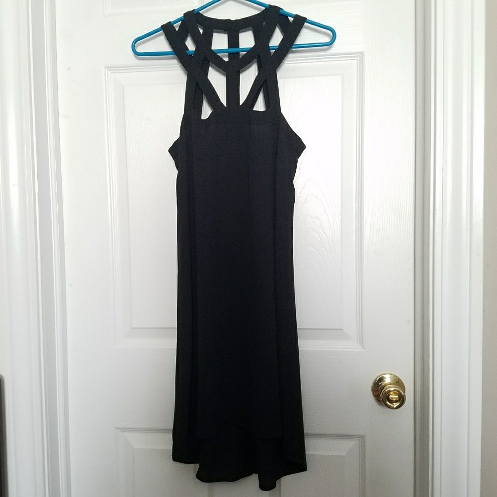 🖤 BCBG MAXAZRIA Black strappy dress🖤 - Picture 2 of 4